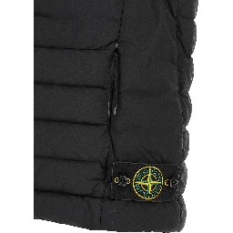 Black Polyamide Sleeveless Jacket