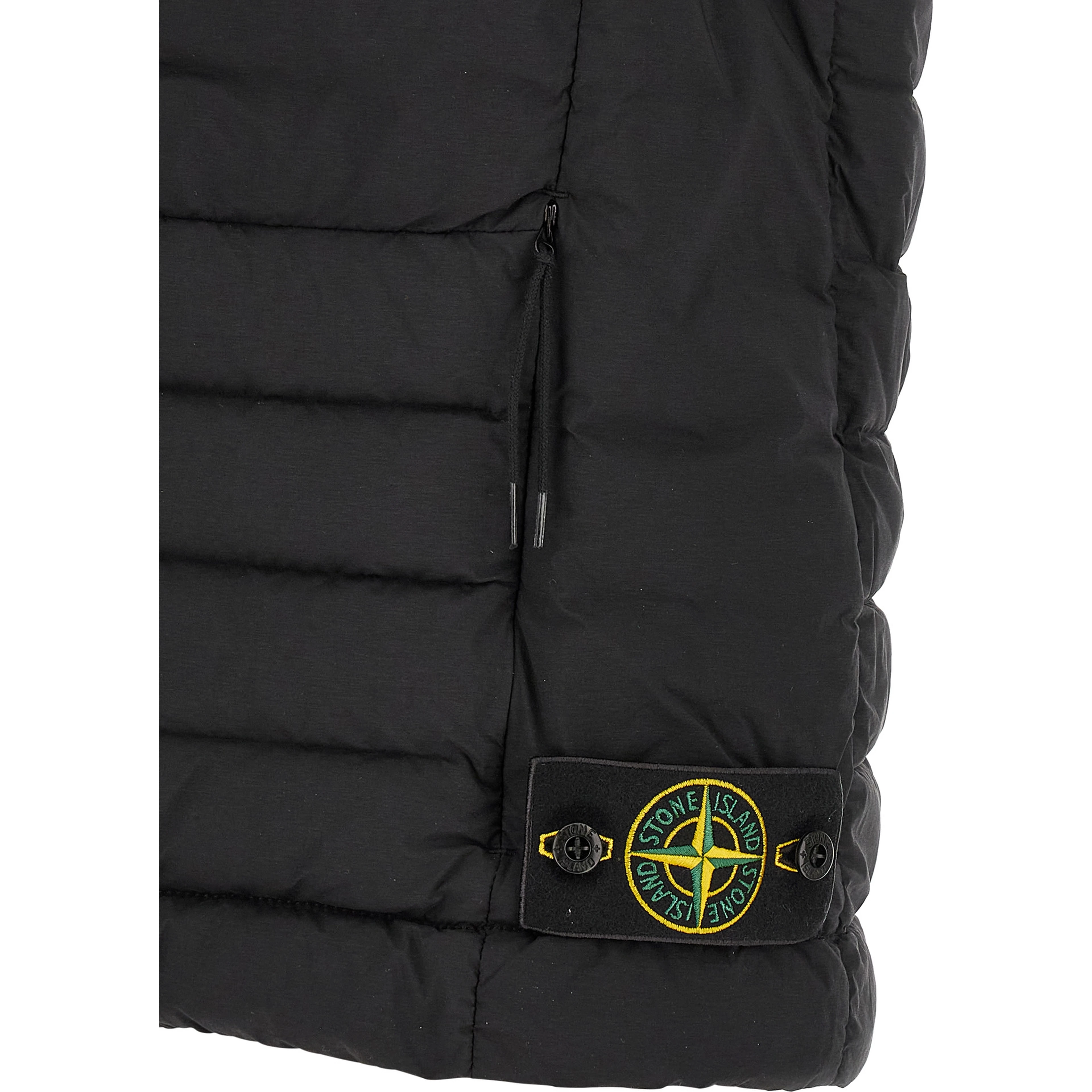 Black Polyamide Sleeveless Jacket