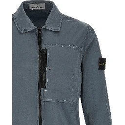 Gray Polyamide Blouse