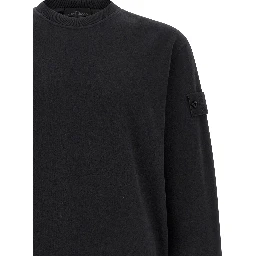 Black Cotton Sweatshirt