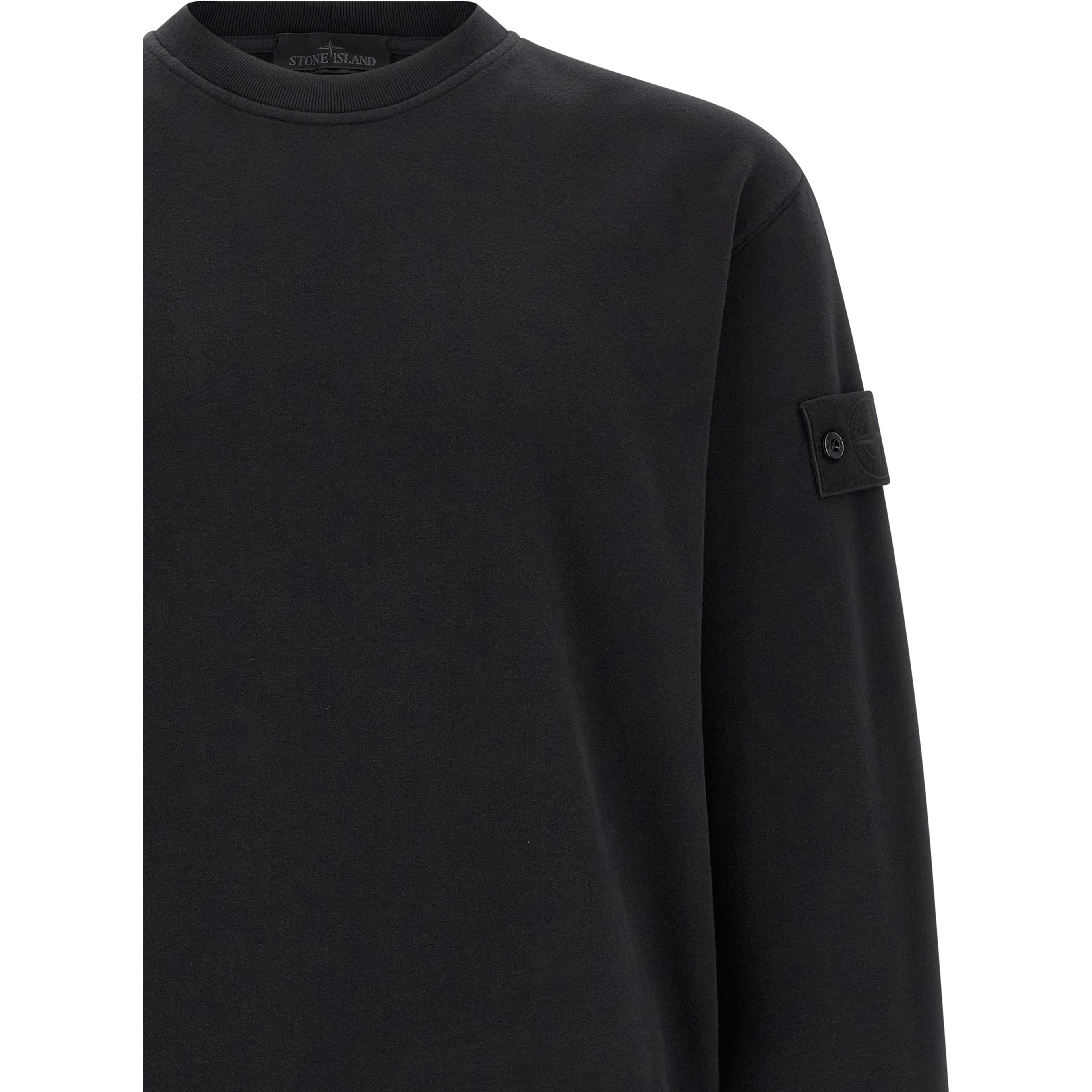 Black Cotton Sweatshirt