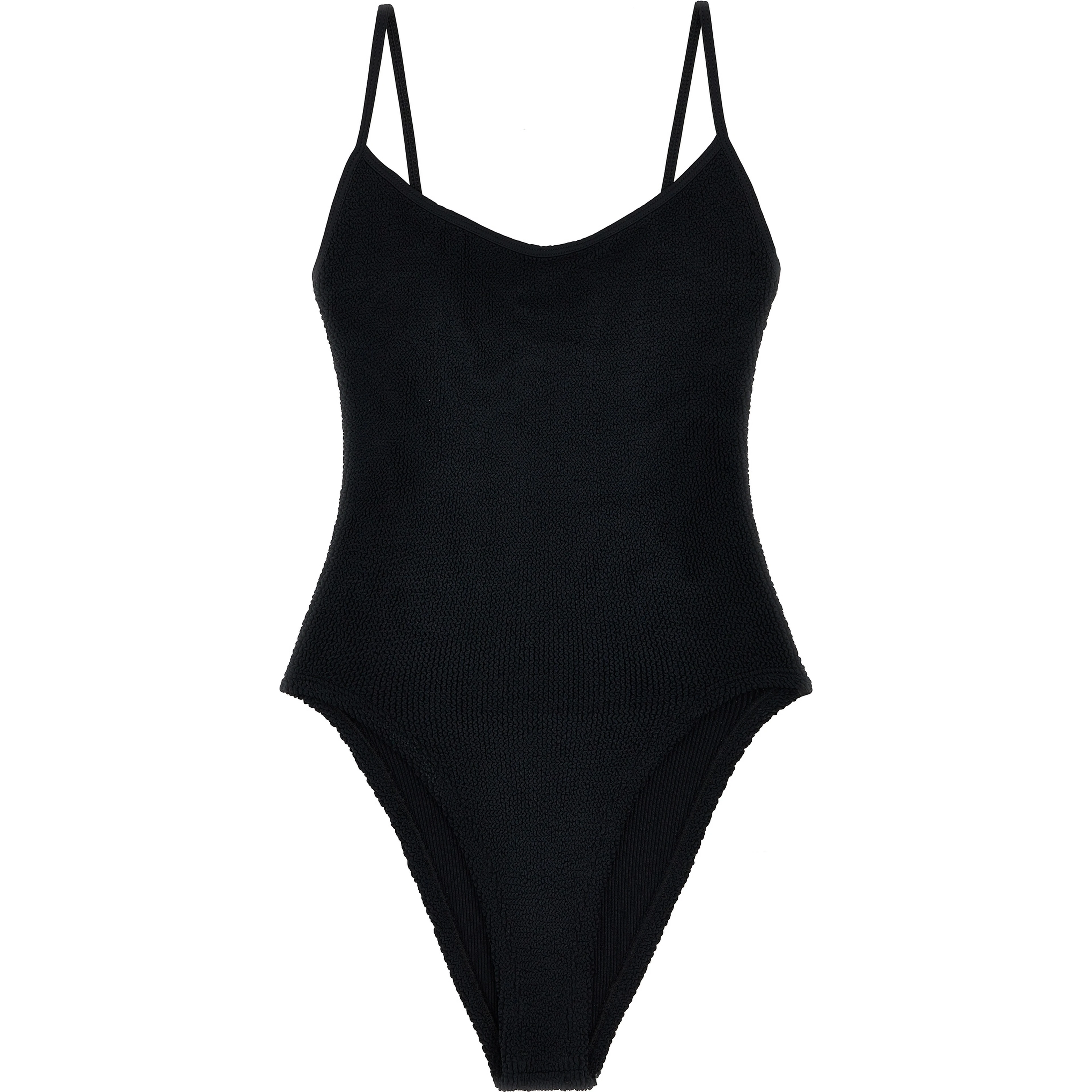 Black Polyamide One-Piece Swimsuit