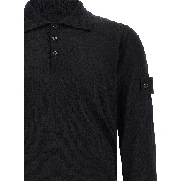 Black Virgin Wool Cardigan