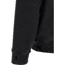 Black Cotton Sweatshirt