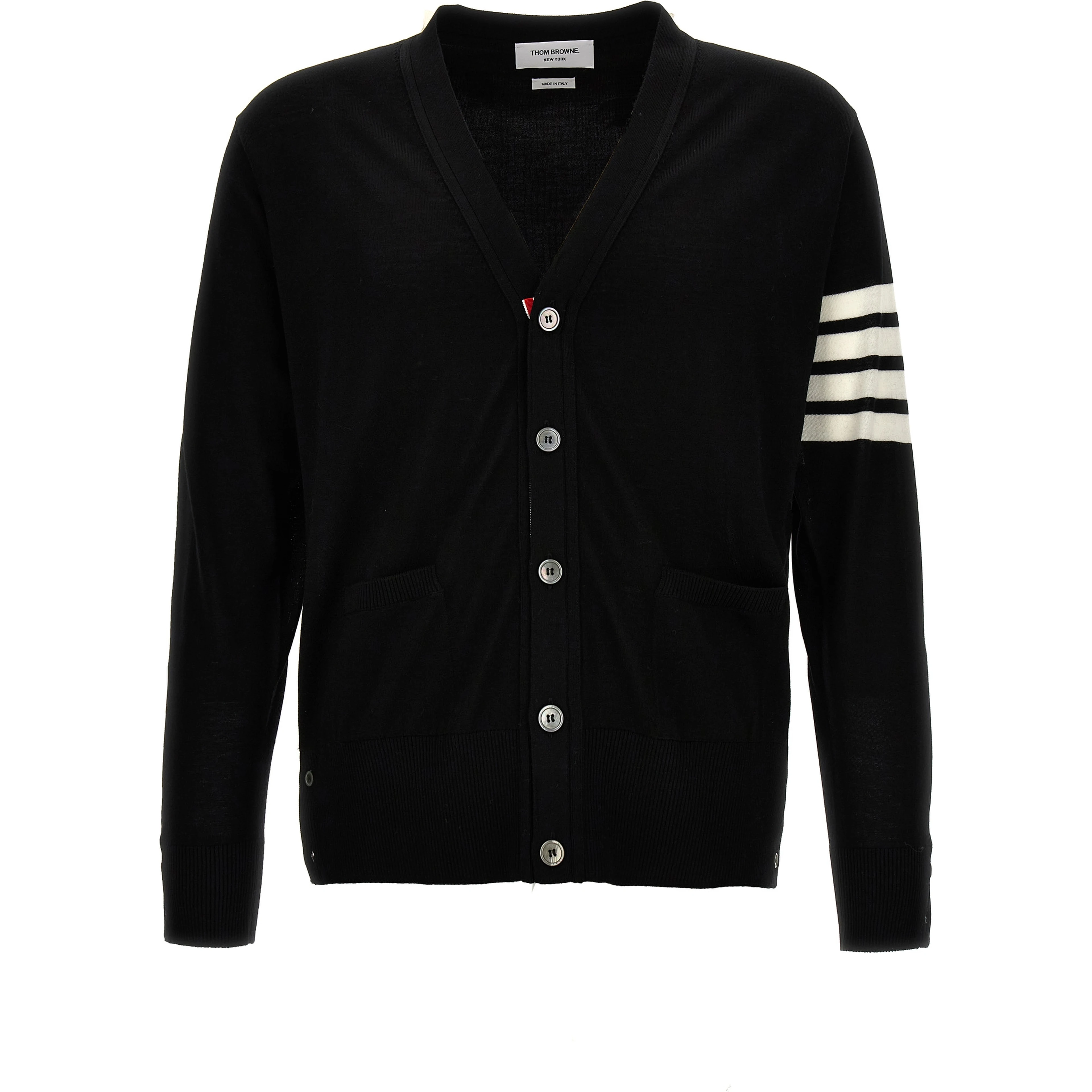 Black Virgin Wool Cardigan