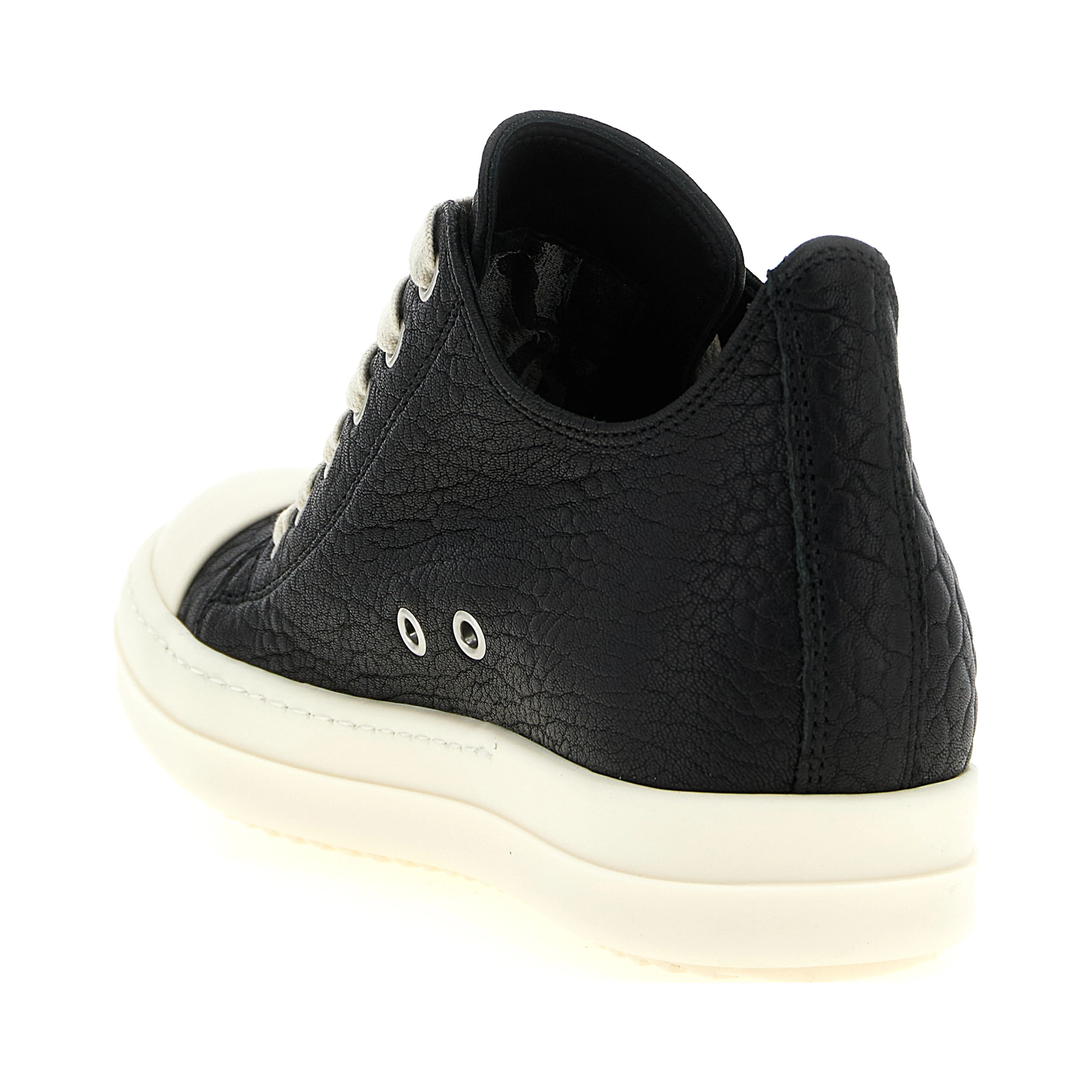Bicolor Lamb Leather Low Top Sneakers