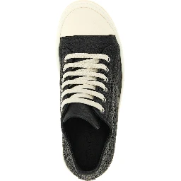 Bicolor Lamb Leather Low Top Sneakers