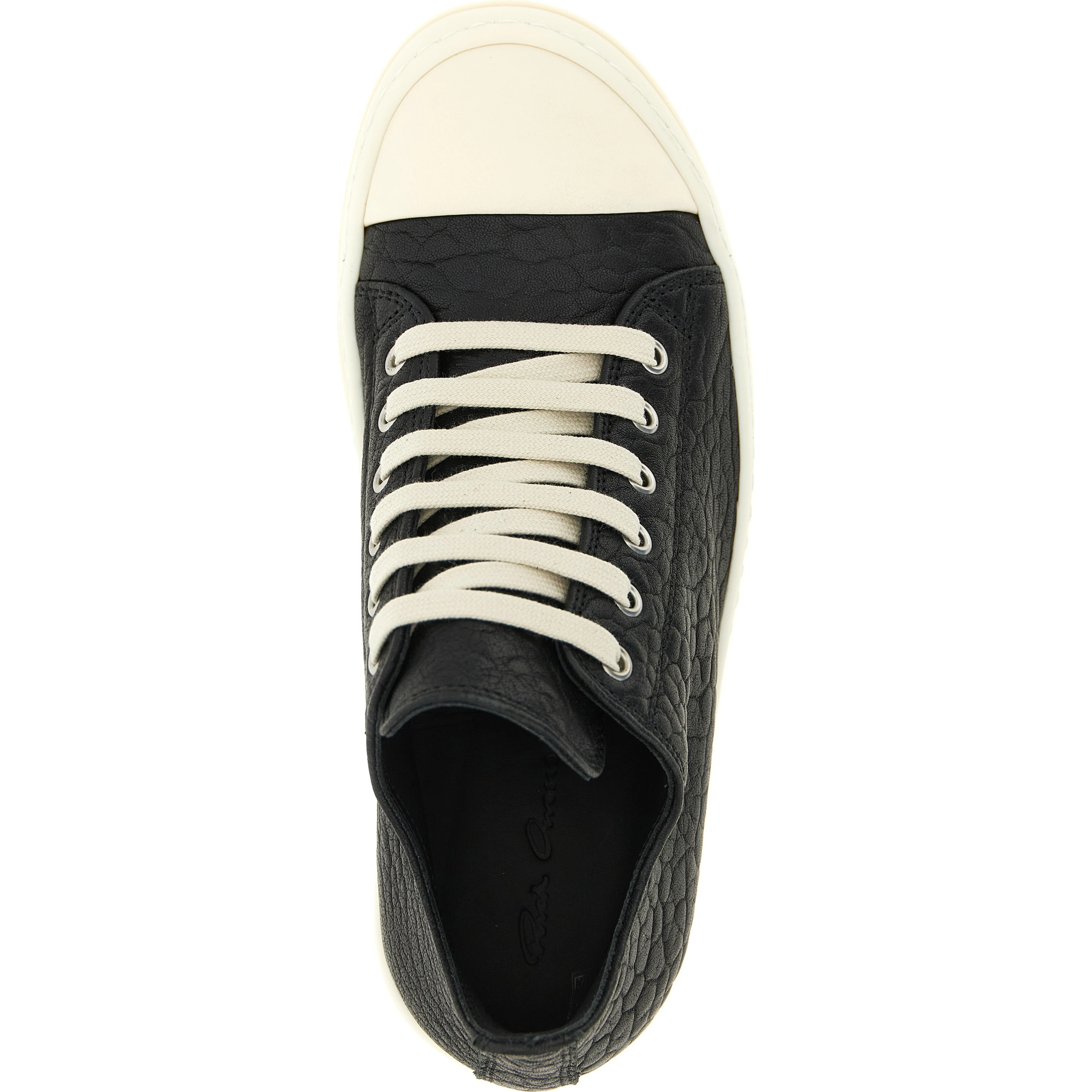Bicolor Lamb Leather Low Top Sneakers