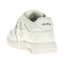 White Calfskin Low Top Sneakers