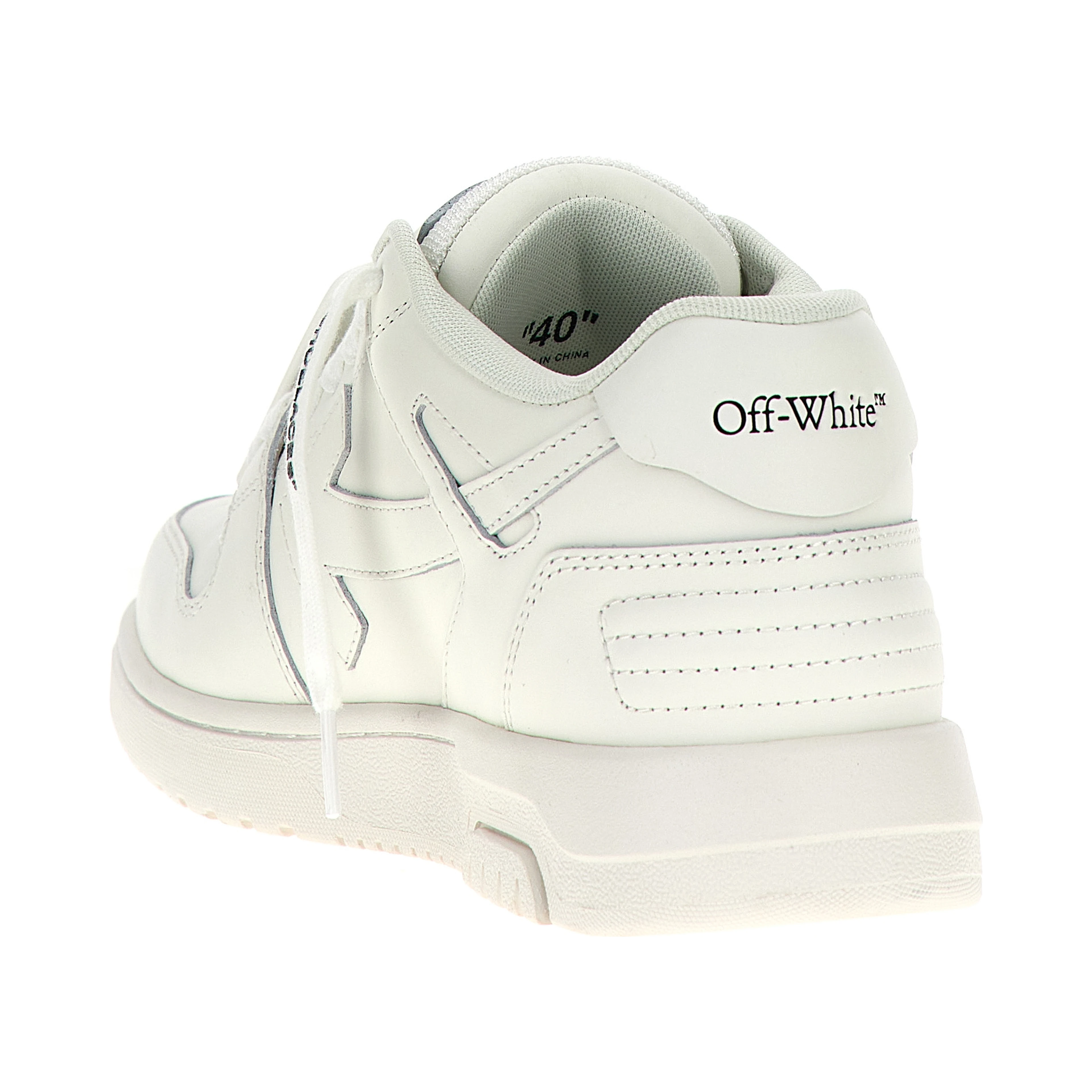 White Calfskin Low Top Sneakers