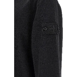 Black Cotton Sweatshirt