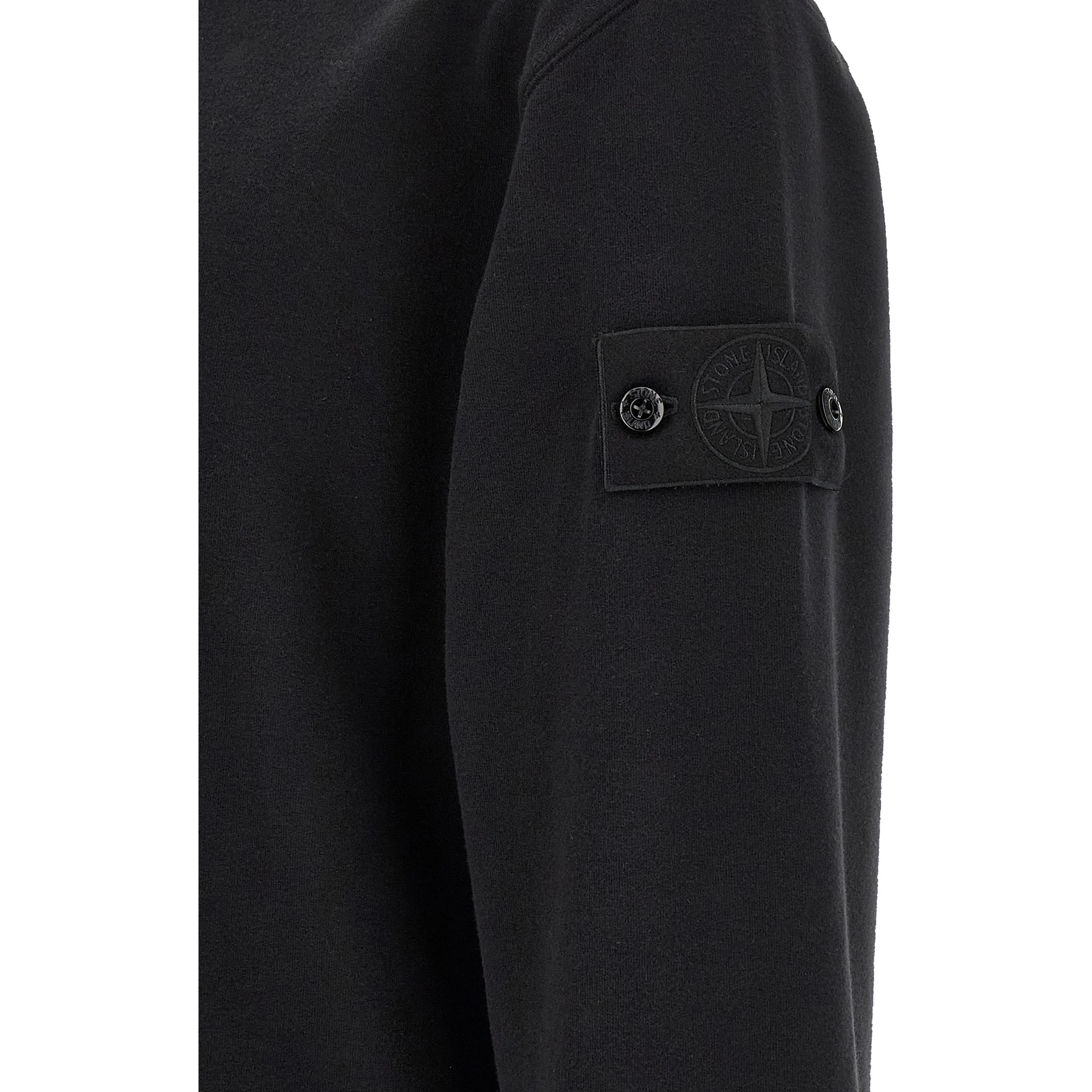 Black Cotton Sweatshirt