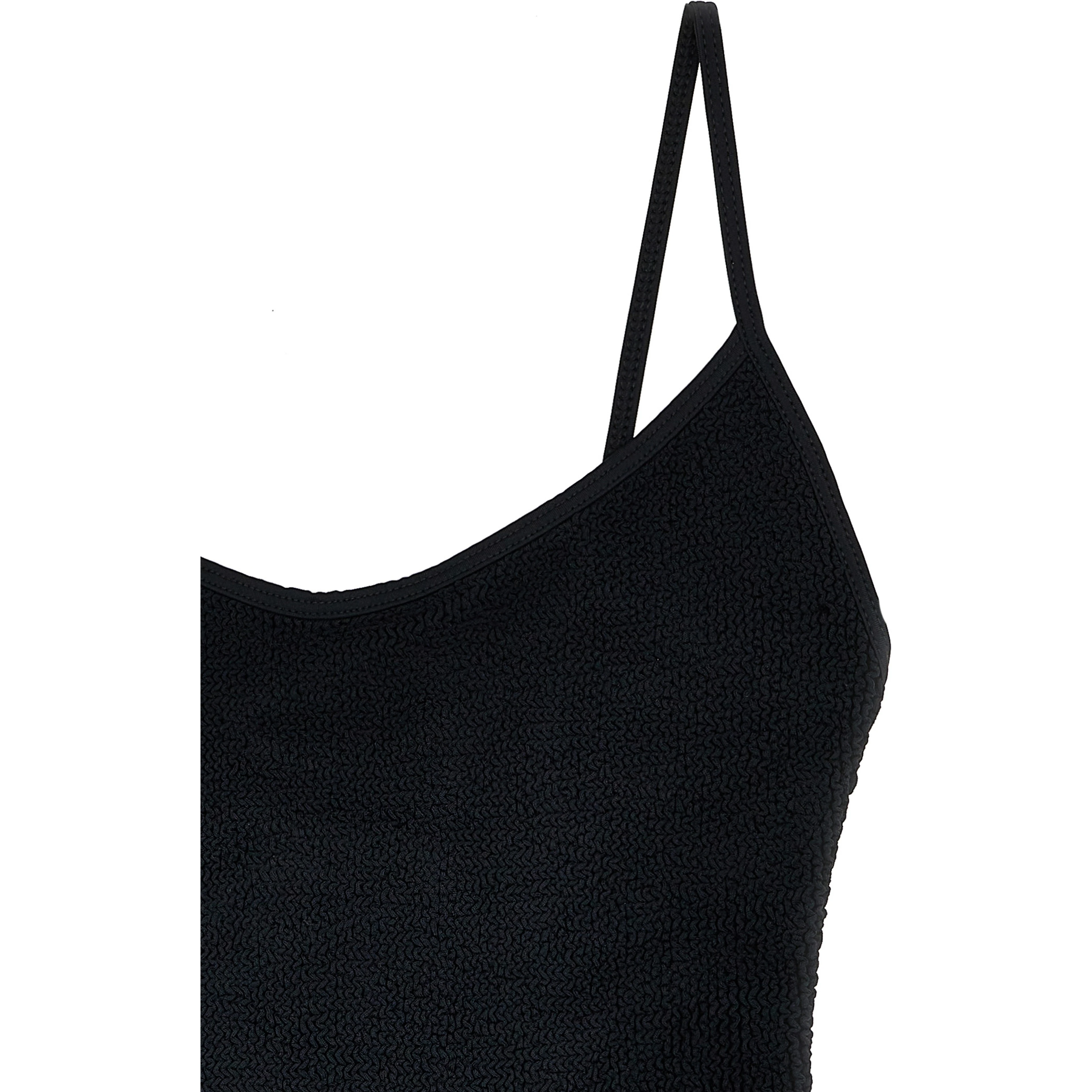 Black Polyamide One-Piece Swimsuit