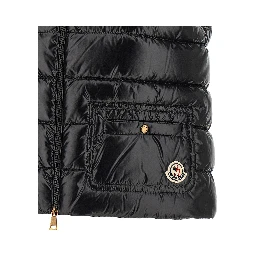 Black Polyamide Sleeveless Jacket