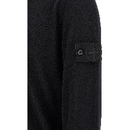 Black Virgin Wool Cardigan