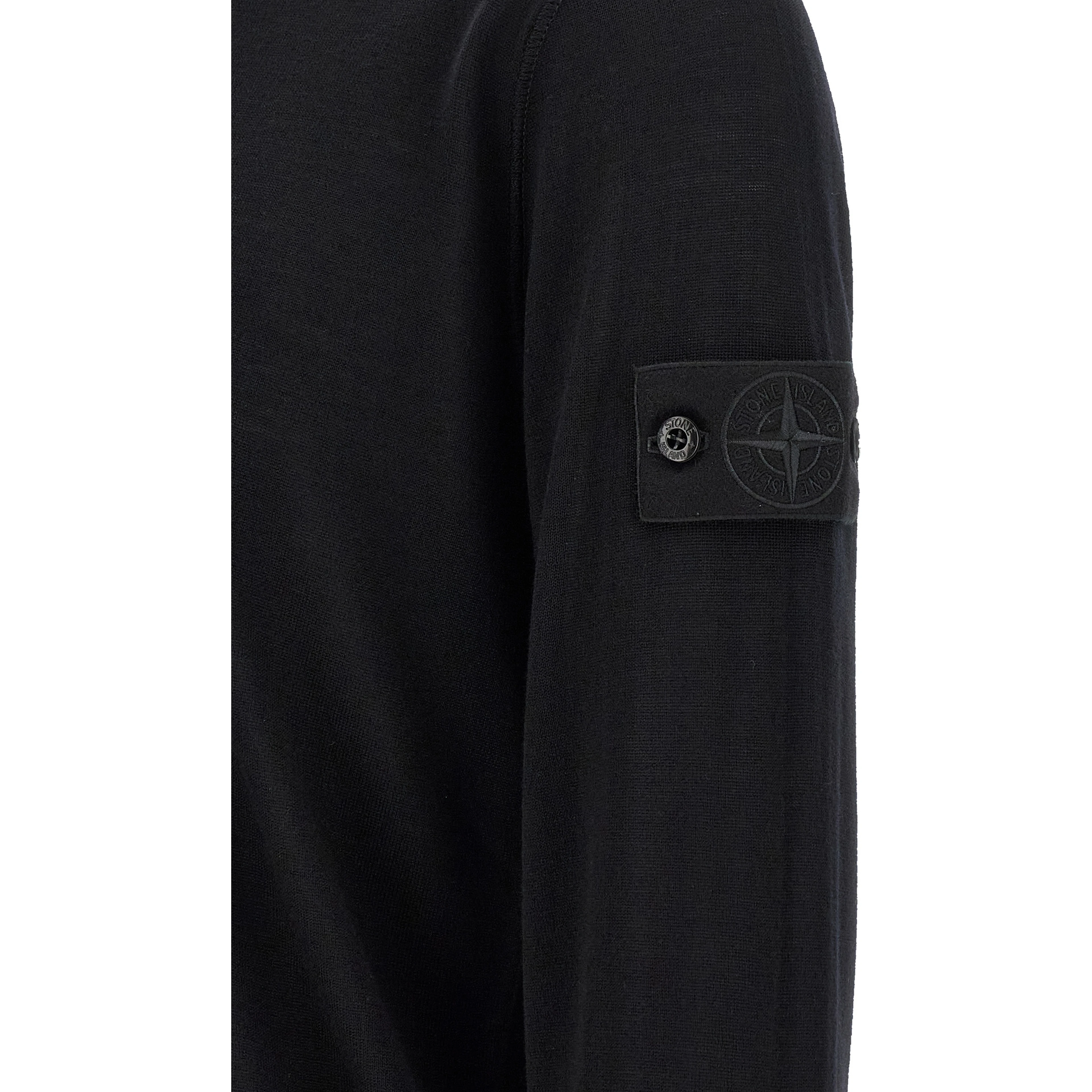 Black Virgin Wool Cardigan