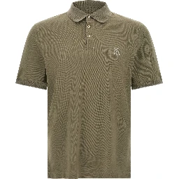 Bicolor Cotton Polo Shirt