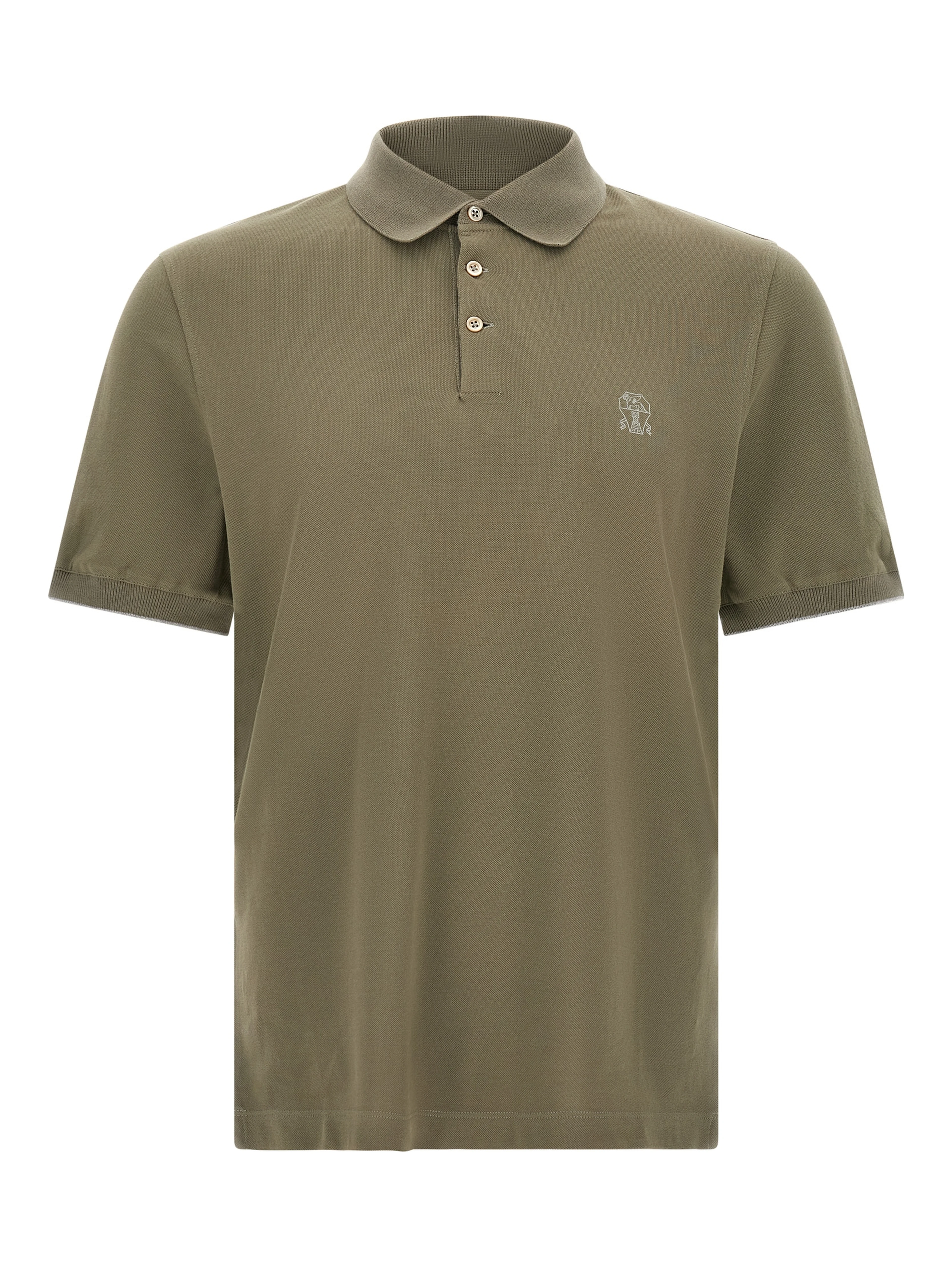 Bicolor Cotton Polo Shirt