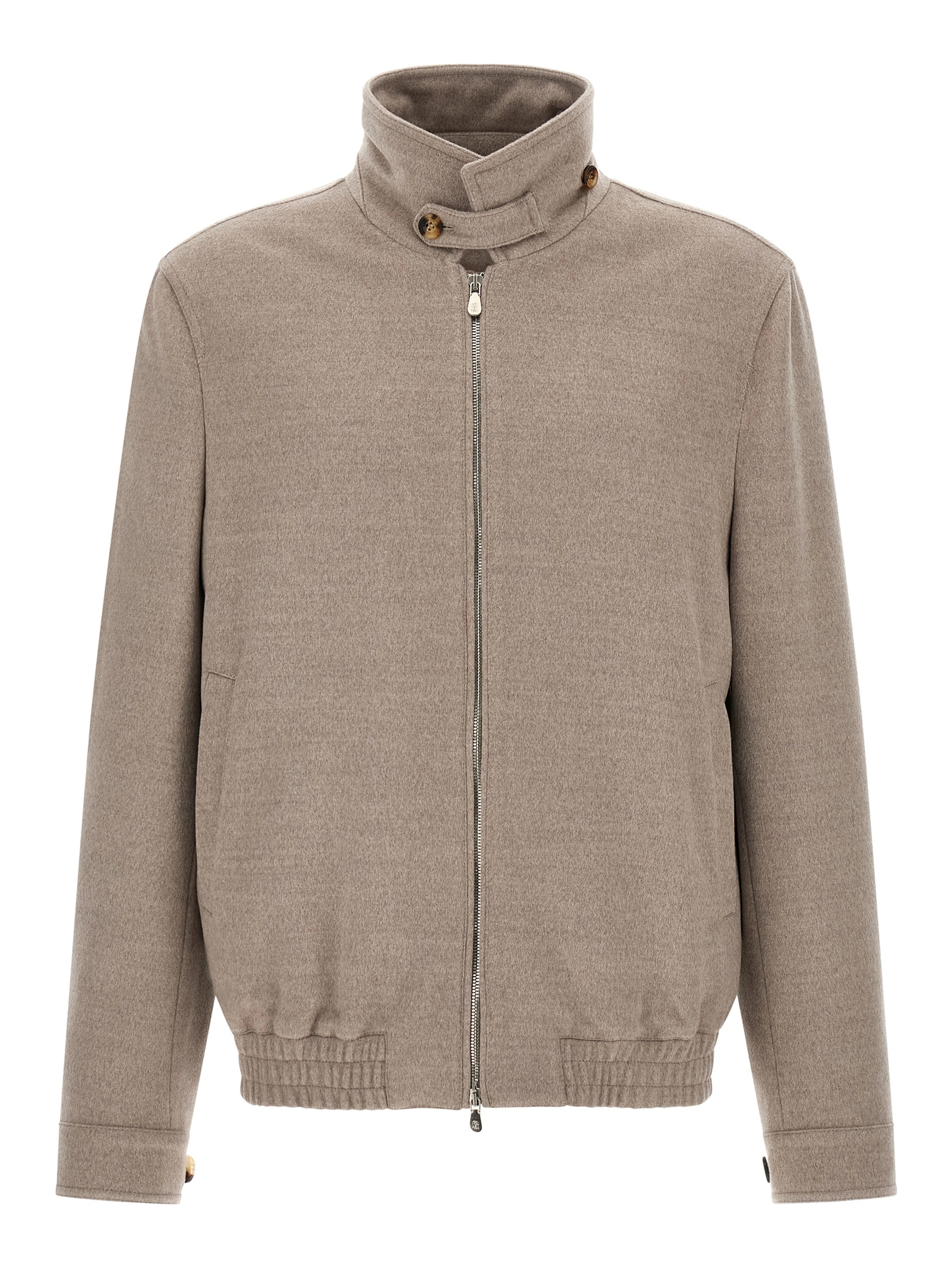 Beige Virgin Wool Bomber