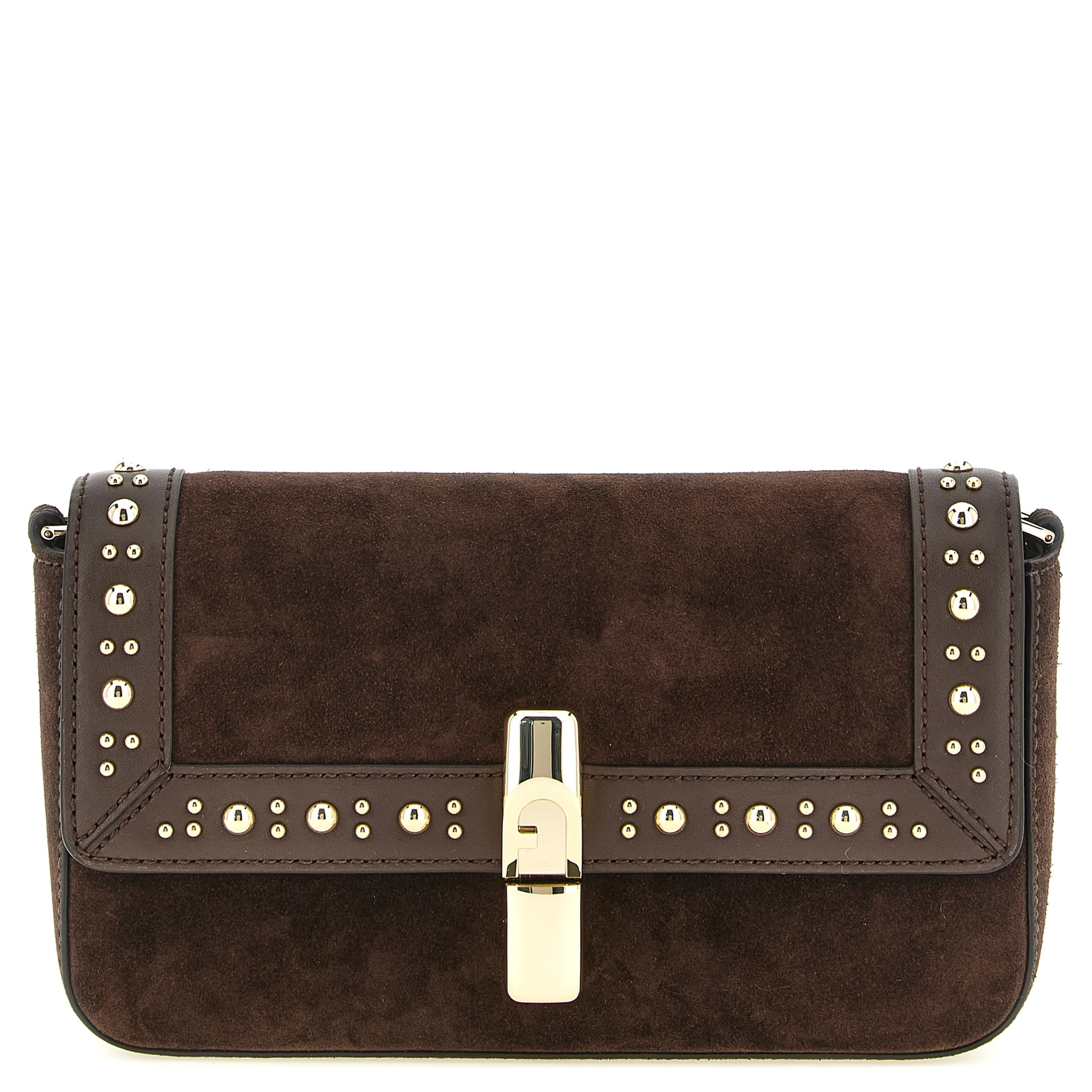 Brown Calfskin Crossbody Bag