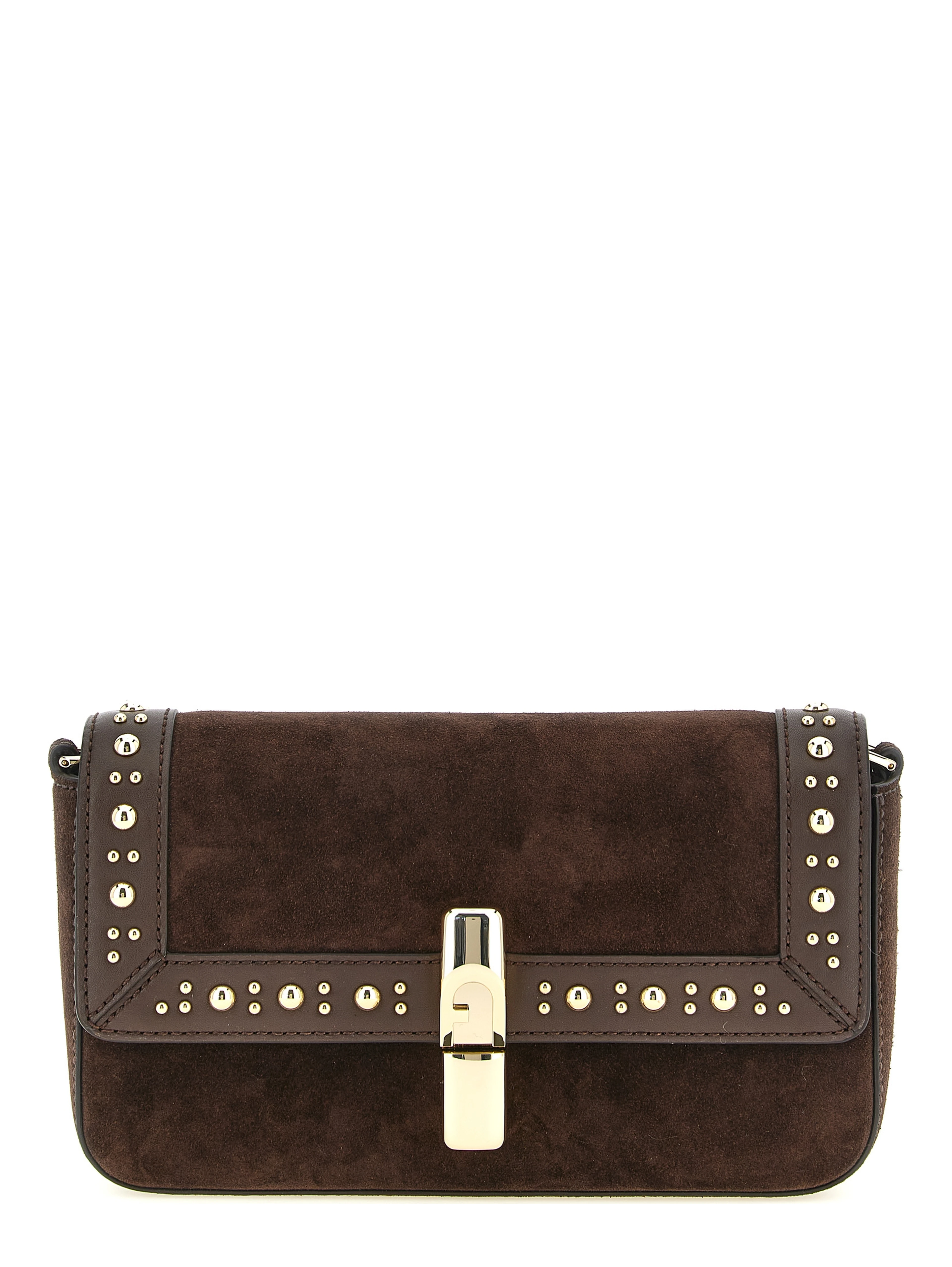 Brown Calfskin Crossbody Bag