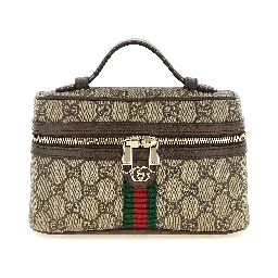 Beige Polyethylene Shoulder Bag