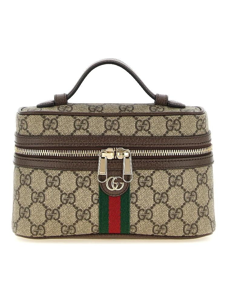 Beige Polyethylene Shoulder Bag