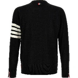 Black Virgin Wool Cardigan