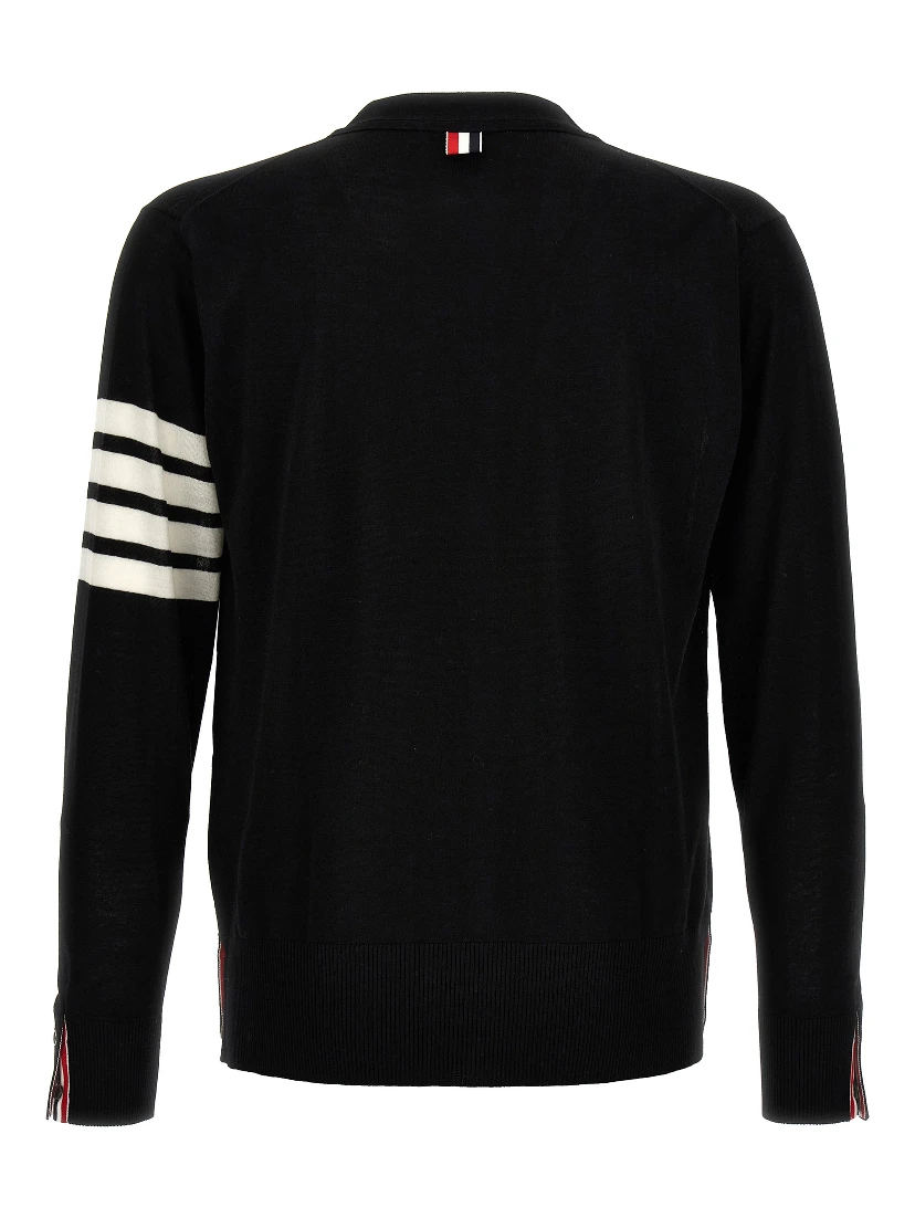 Black Virgin Wool Cardigan