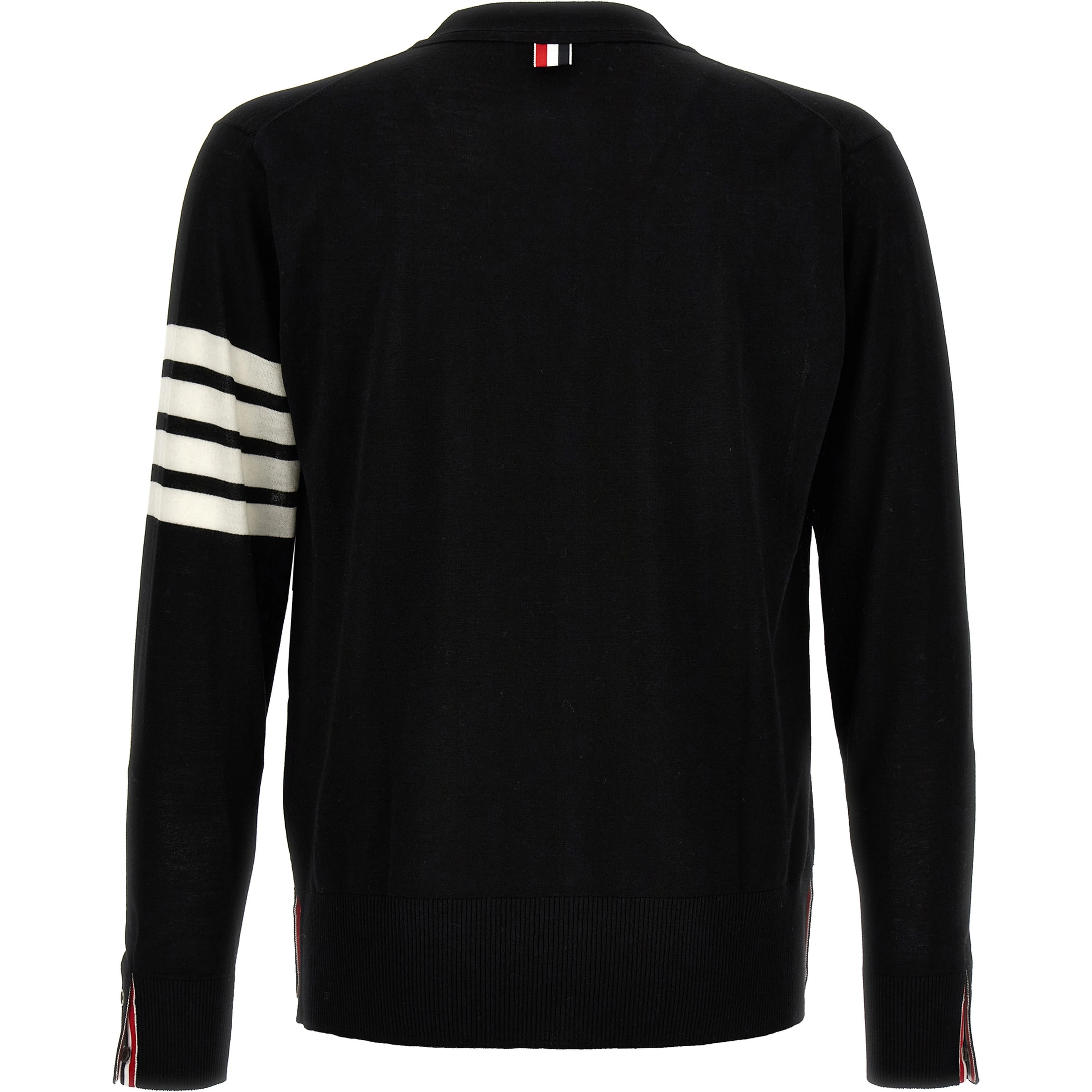 Black Virgin Wool Cardigan