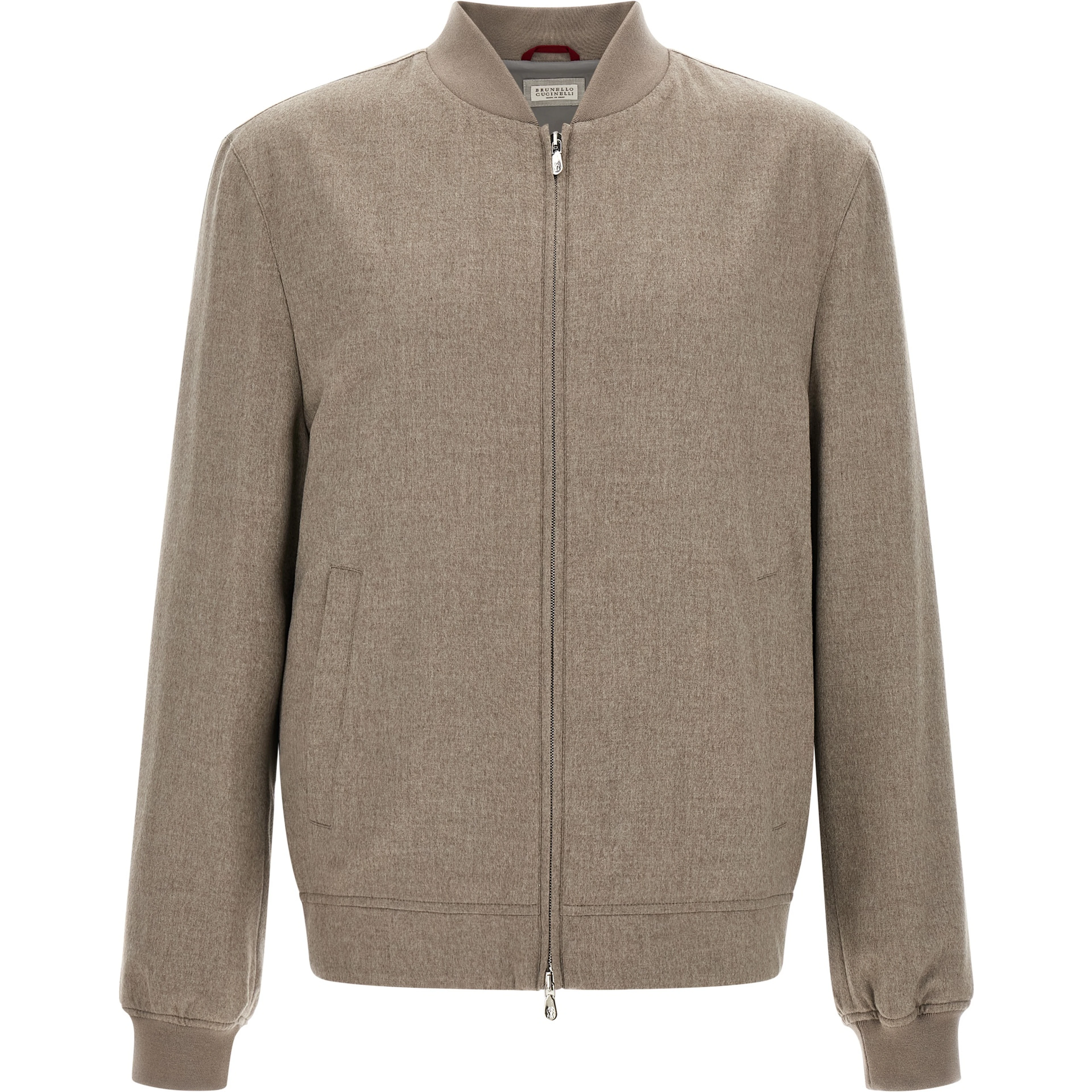 Gray Cashmere Bomber