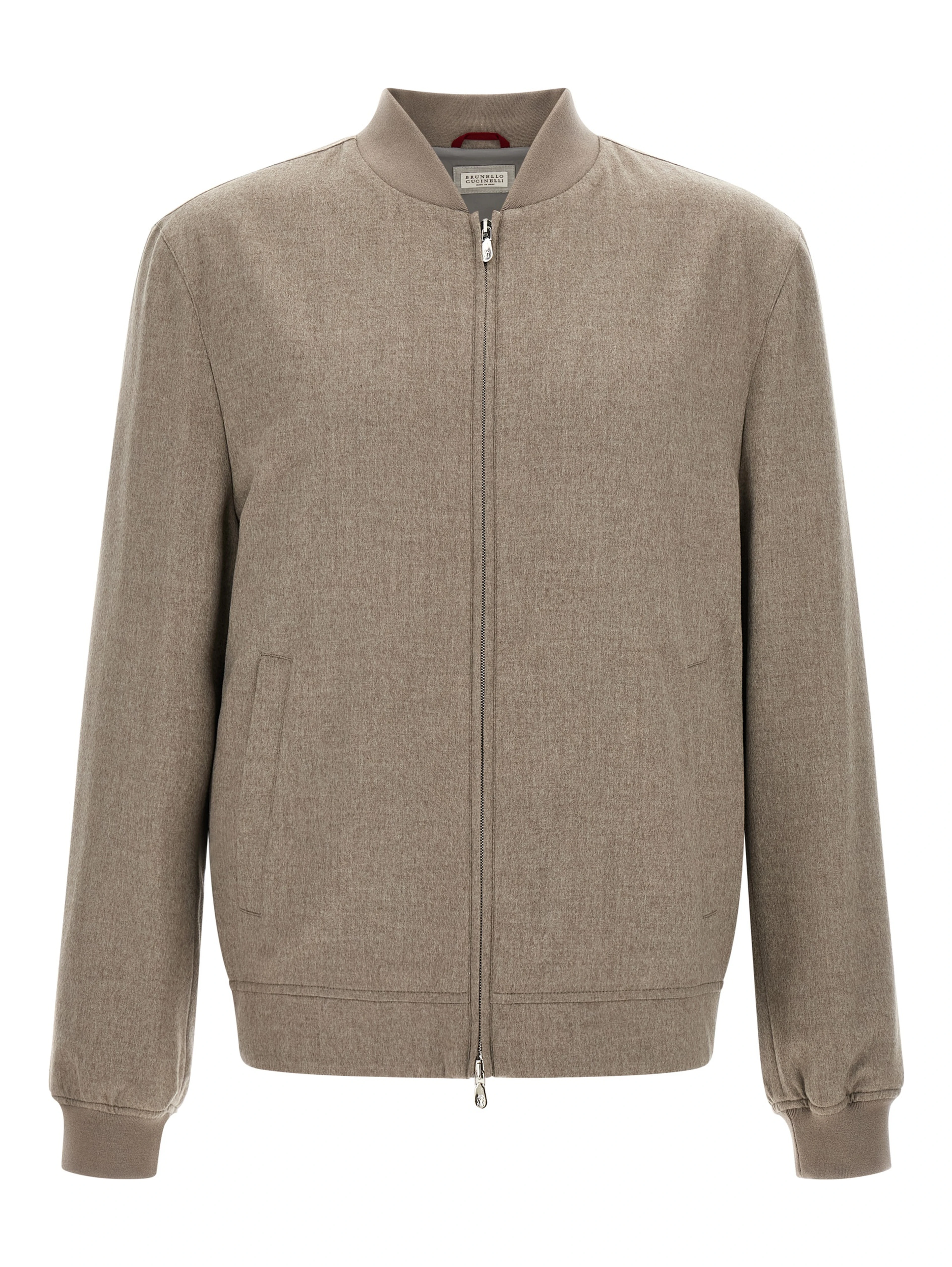 Gray Cashmere Bomber