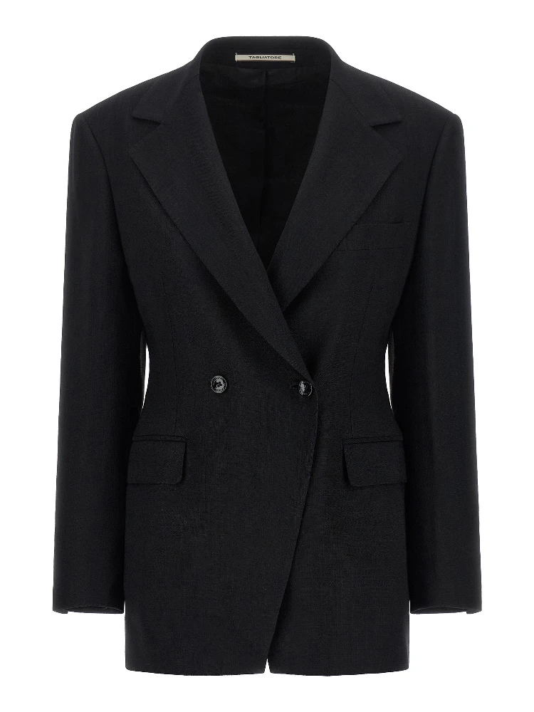Black Viscose Blazer