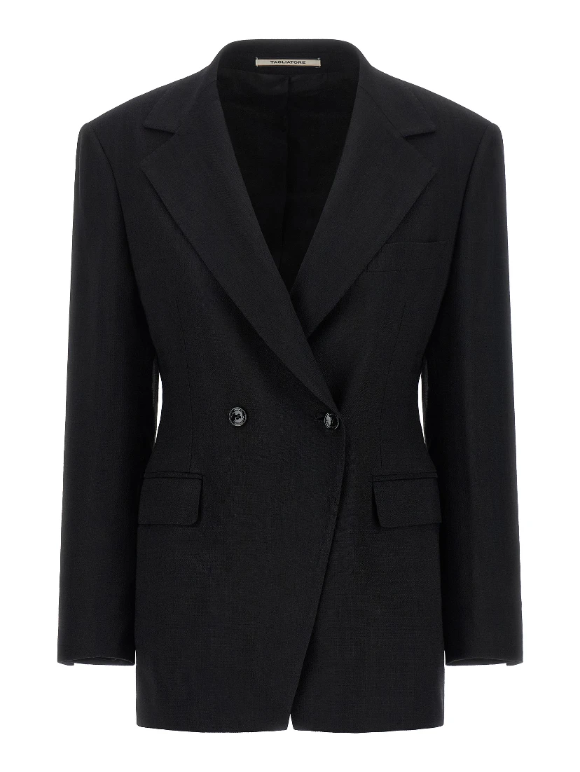 Black Viscose Blazer