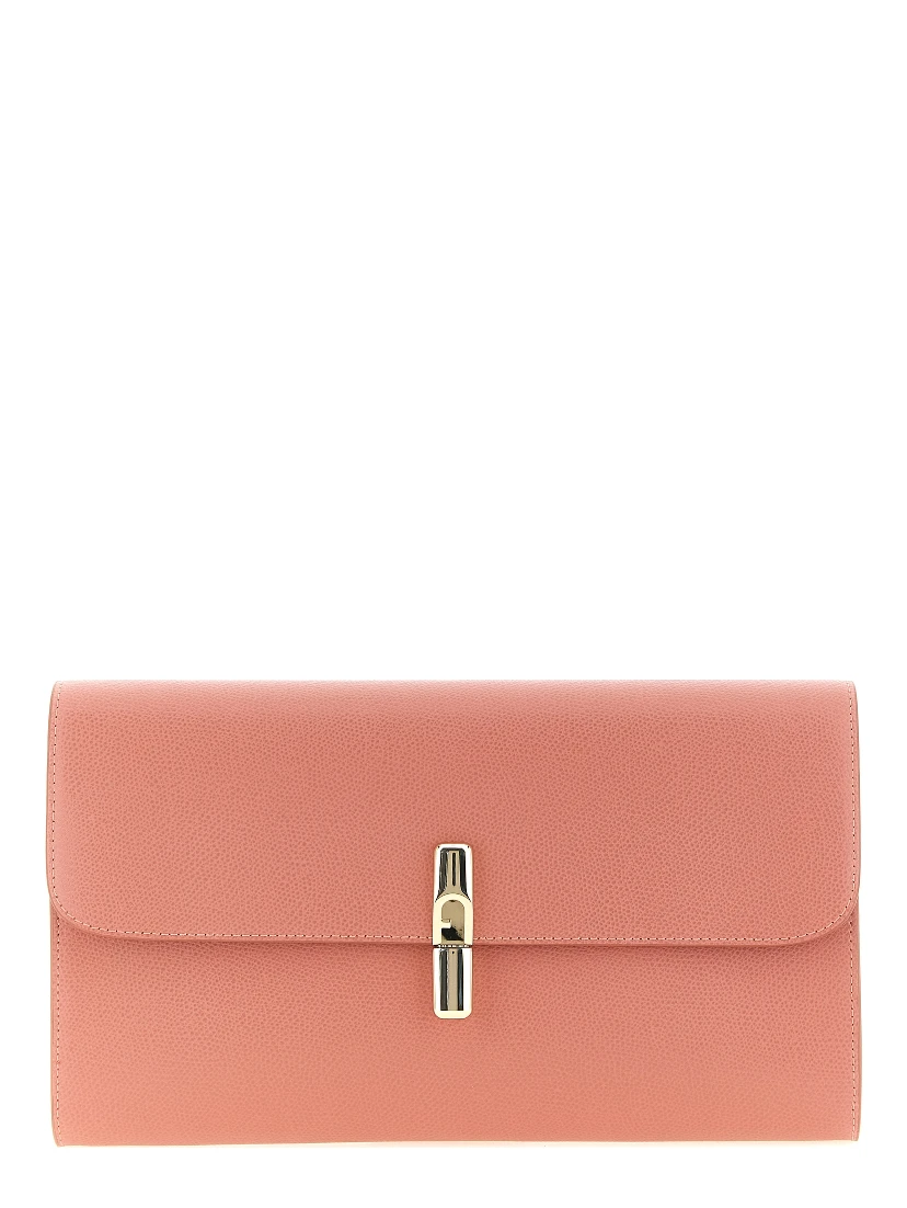 Multicolor Calfskin Clutch Bag