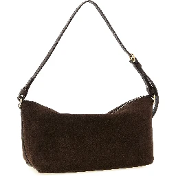 Brown Calfskin Shoulder Bag