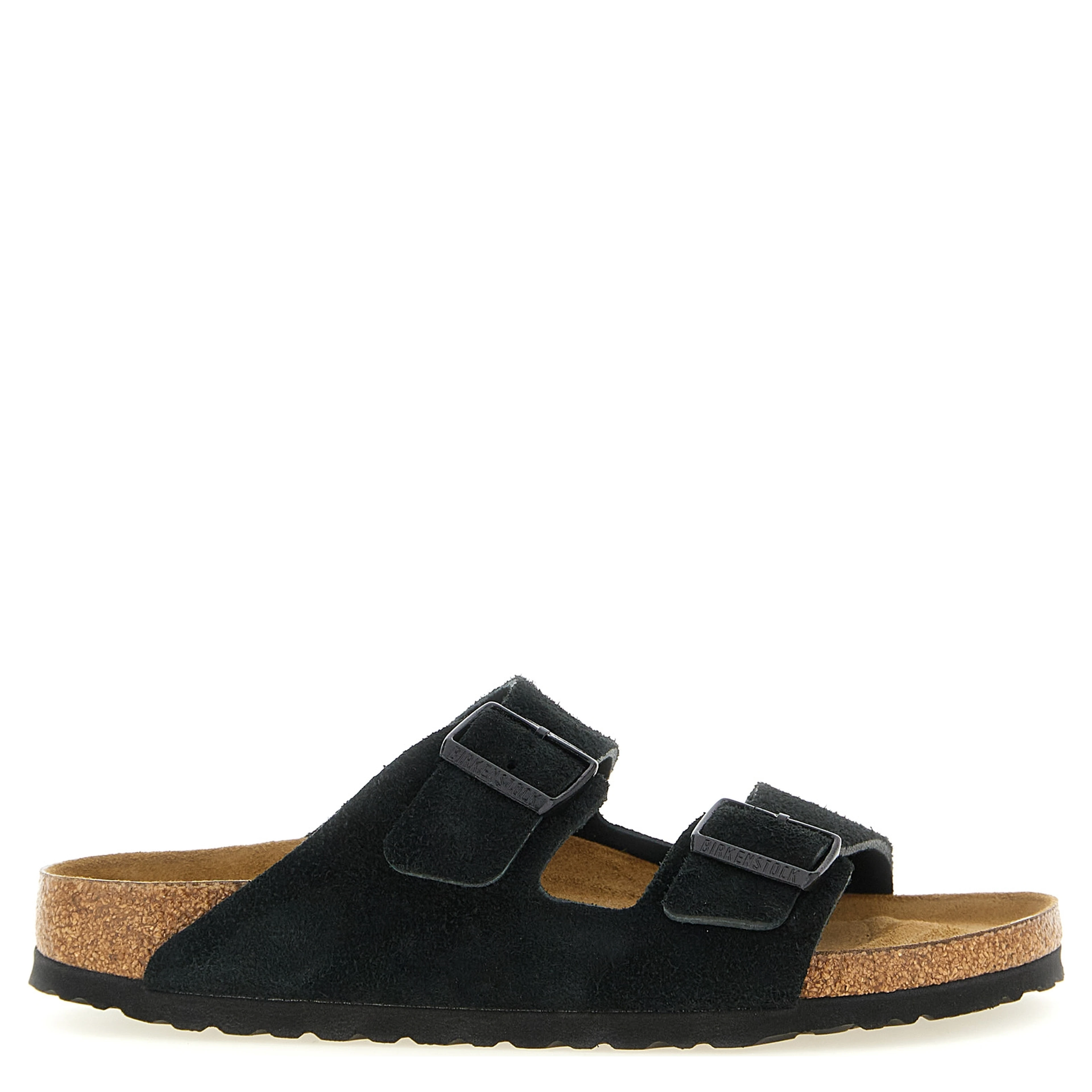Black Calfskin Slides