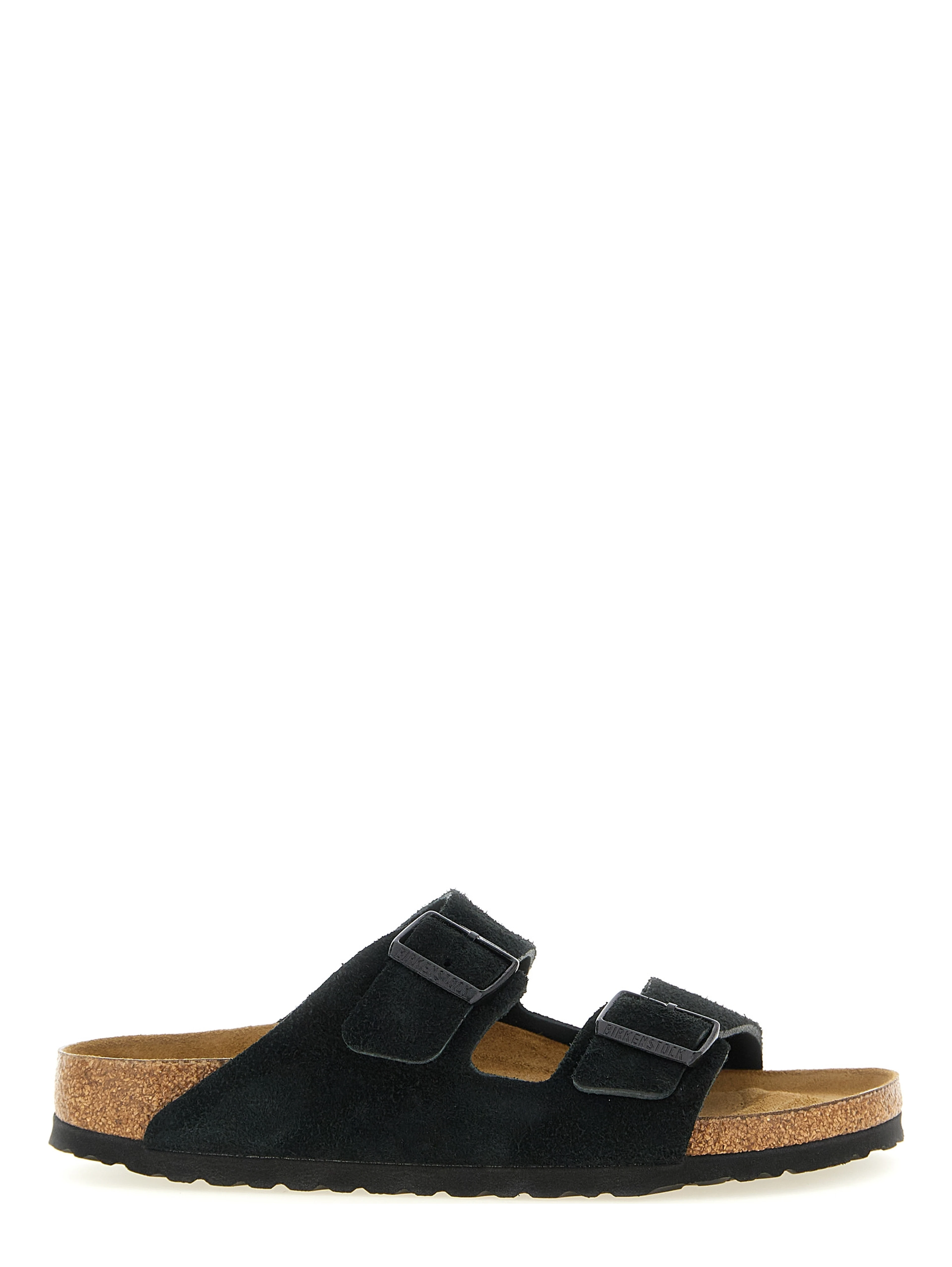Black Calfskin Slides