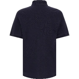 Blue Cotton Polo Shirt