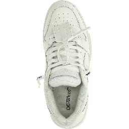 White Calfskin Low Top Sneakers