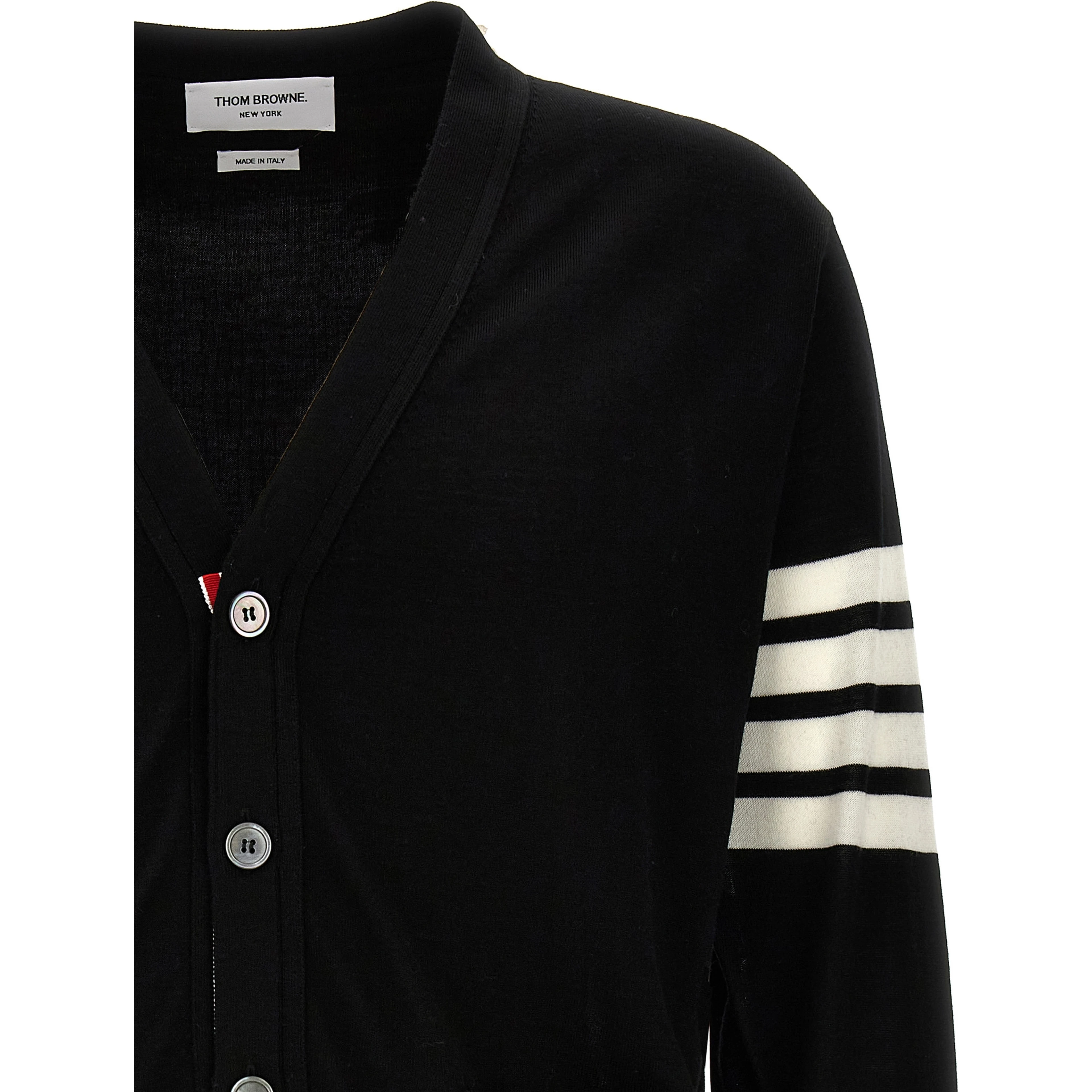 Black Virgin Wool Cardigan