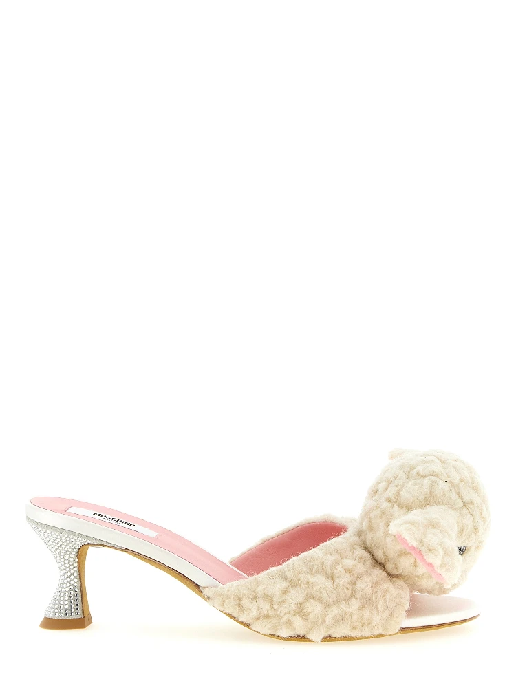 White Virgin Wool Mules