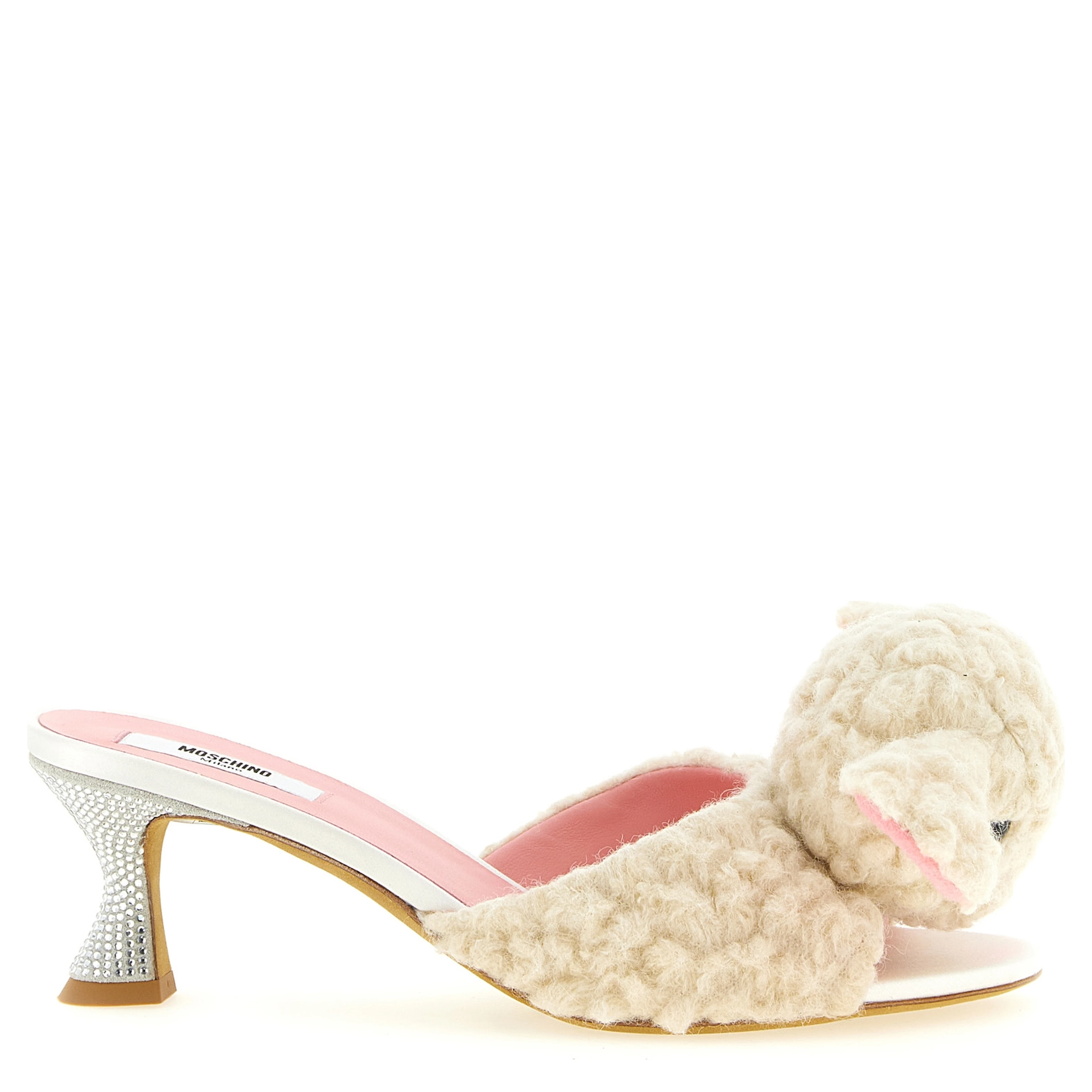 White Virgin Wool Mules