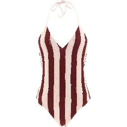 Multicolor Polyester One-Piece Swimsuit