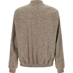 Gray Cashmere Bomber