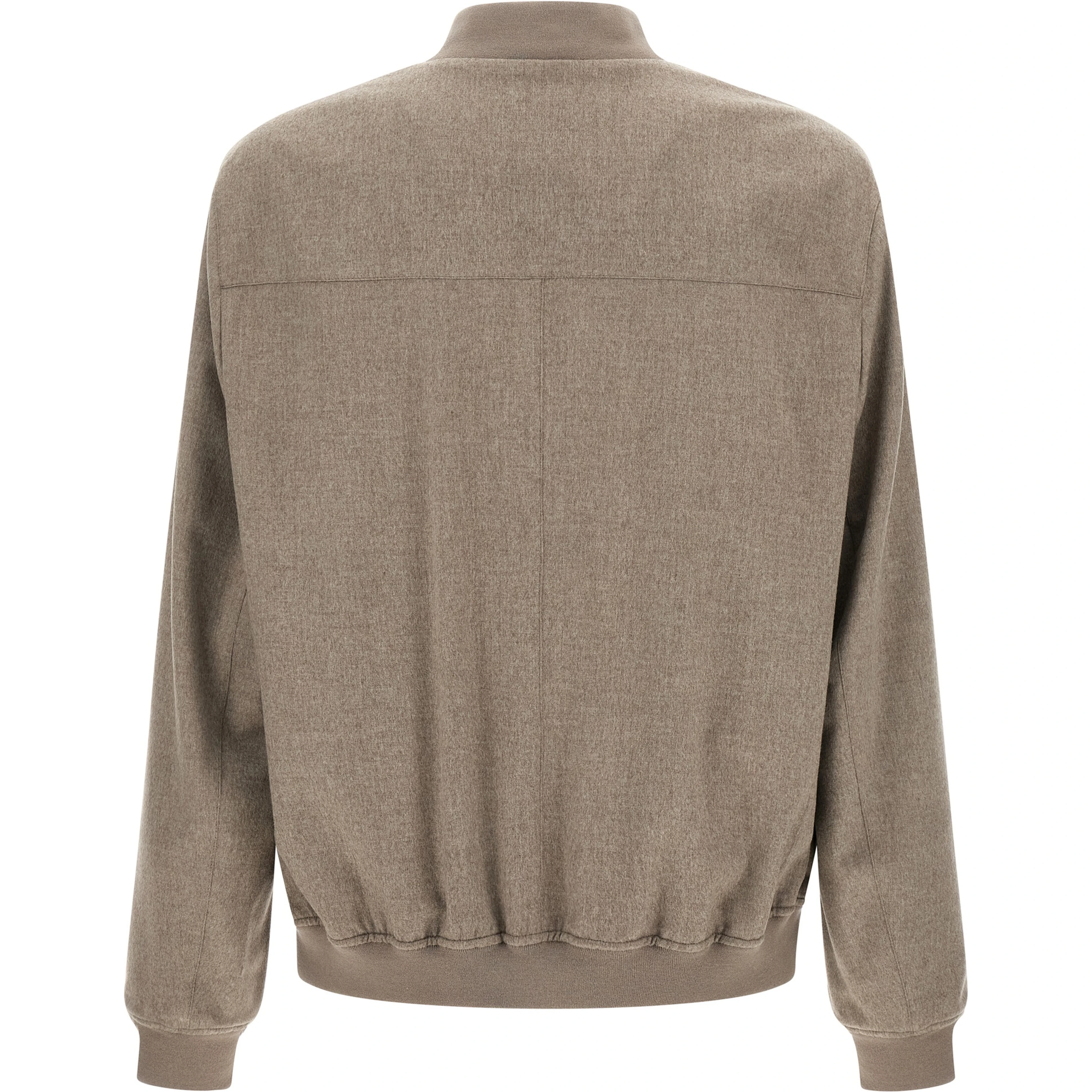 Gray Cashmere Bomber