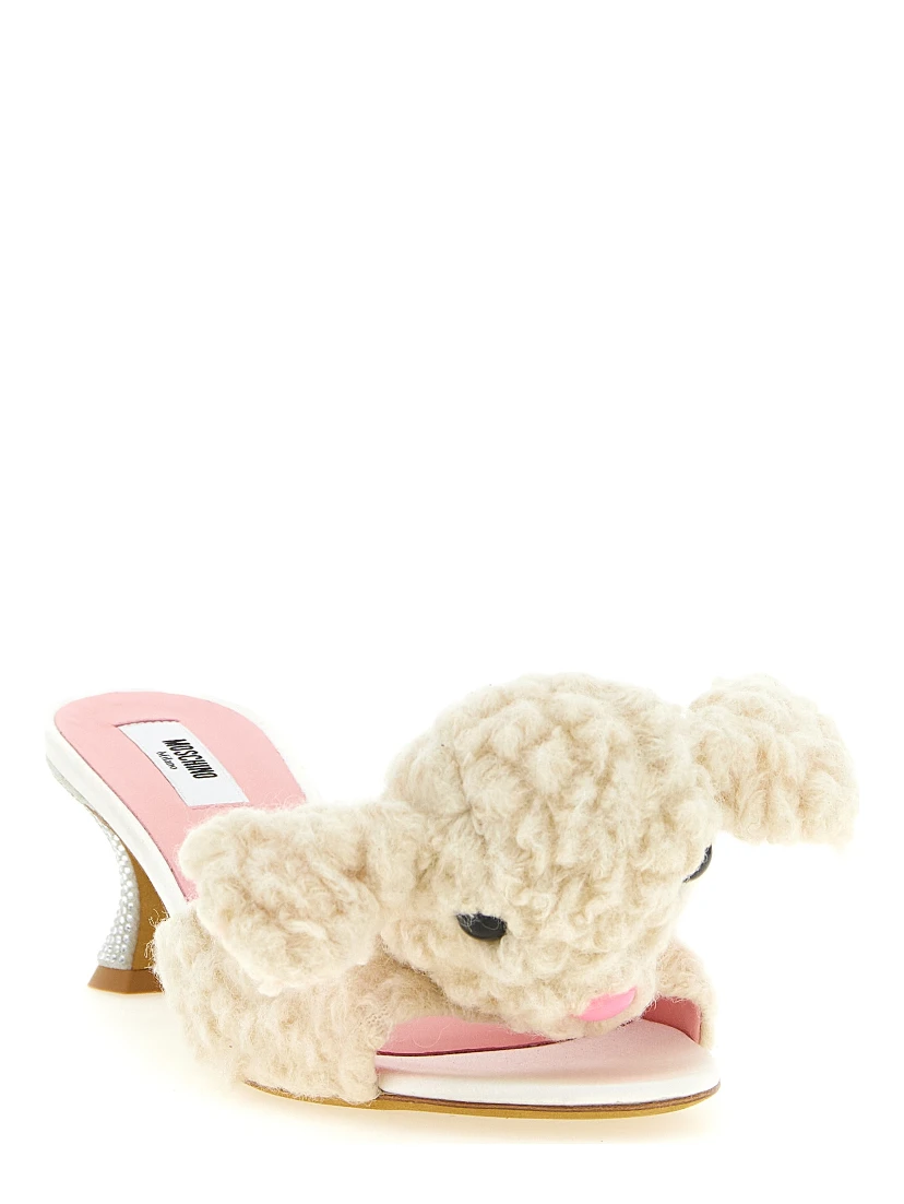 White Virgin Wool Mules