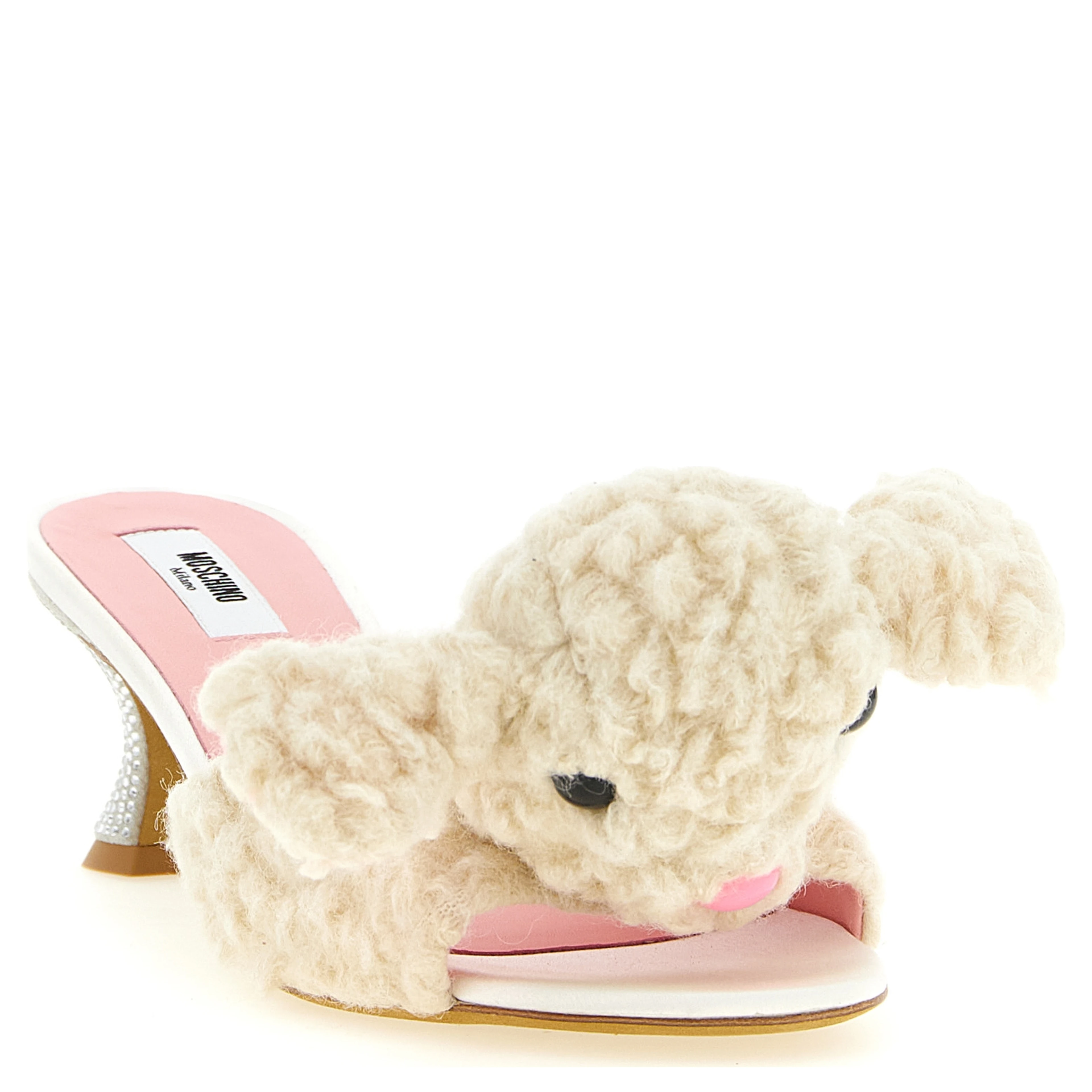 White Virgin Wool Mules