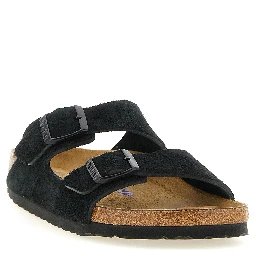 Black Calfskin Slides