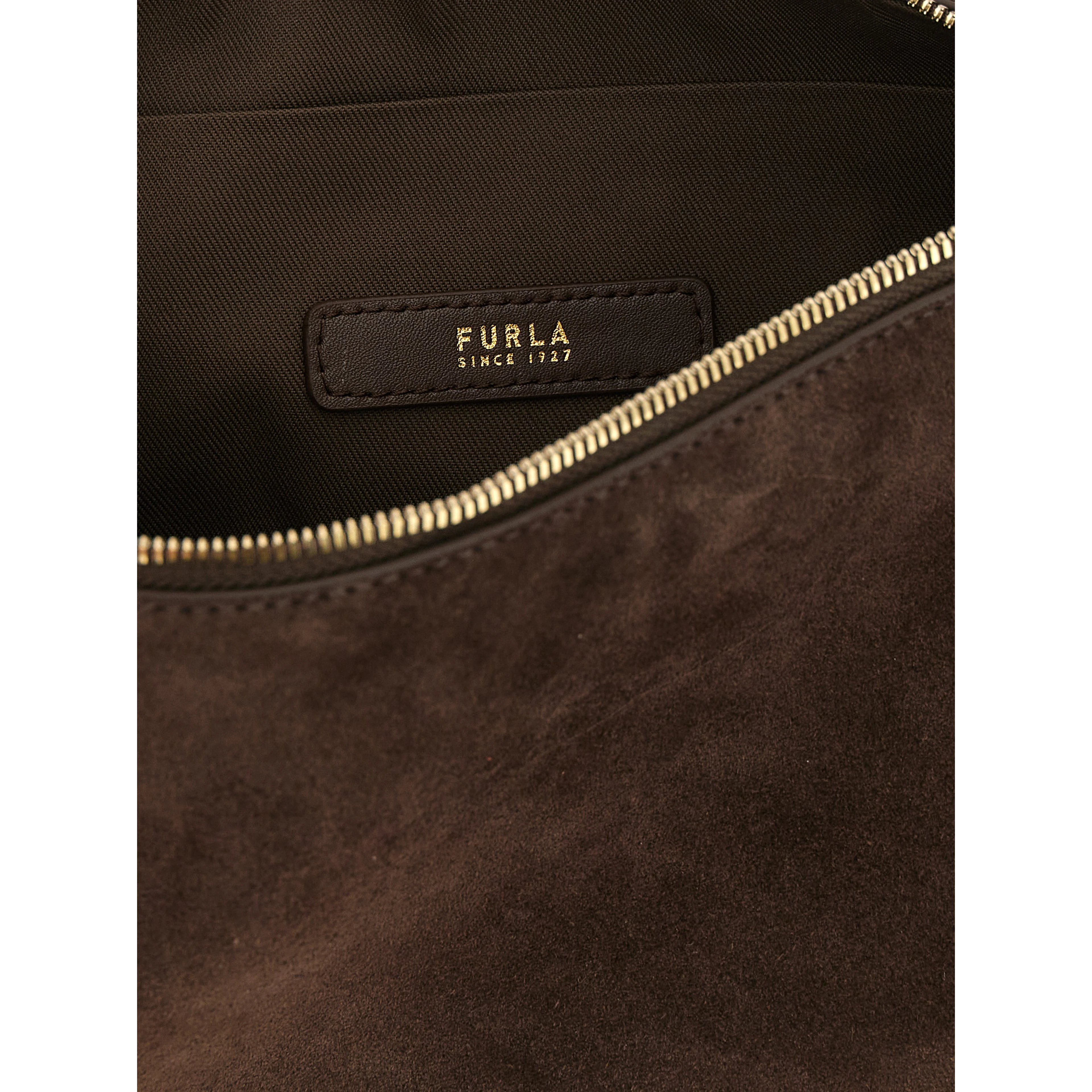 Brown Calfskin Shoulder Bag